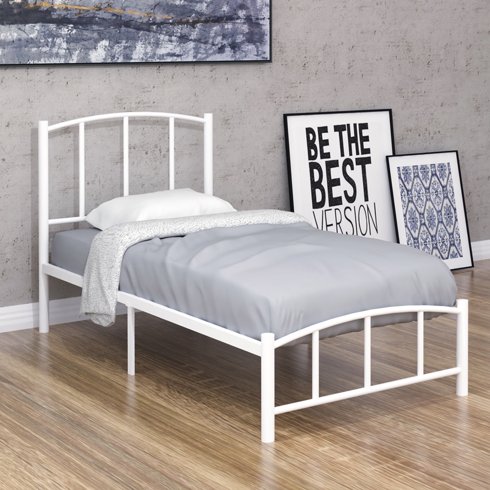 LILY Single Size Metal Bed Frame Katil Single Export Quality Airbnb ...