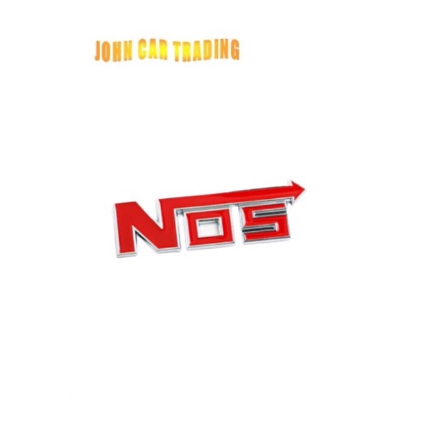 NOS Emblem Logo Car Emblem Logo NOS Nitrous Oxide Rear Trunk Emblem