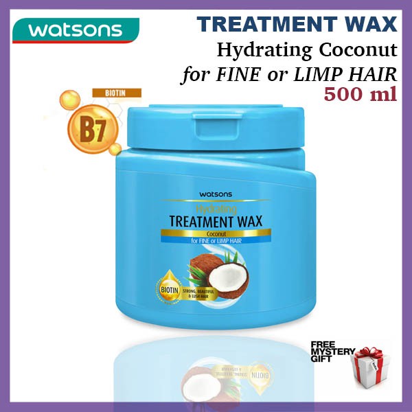 WATSONS Hydrating Coconut Hair Treatment Wax [Hair Mask] 500ml Shopee