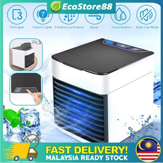 Portable Usb Mini Aircond Evaporative Air Cooler Fan 3 Speed Personal Air Conditioner With Led Light Penyaman Udara Shopee Malaysia