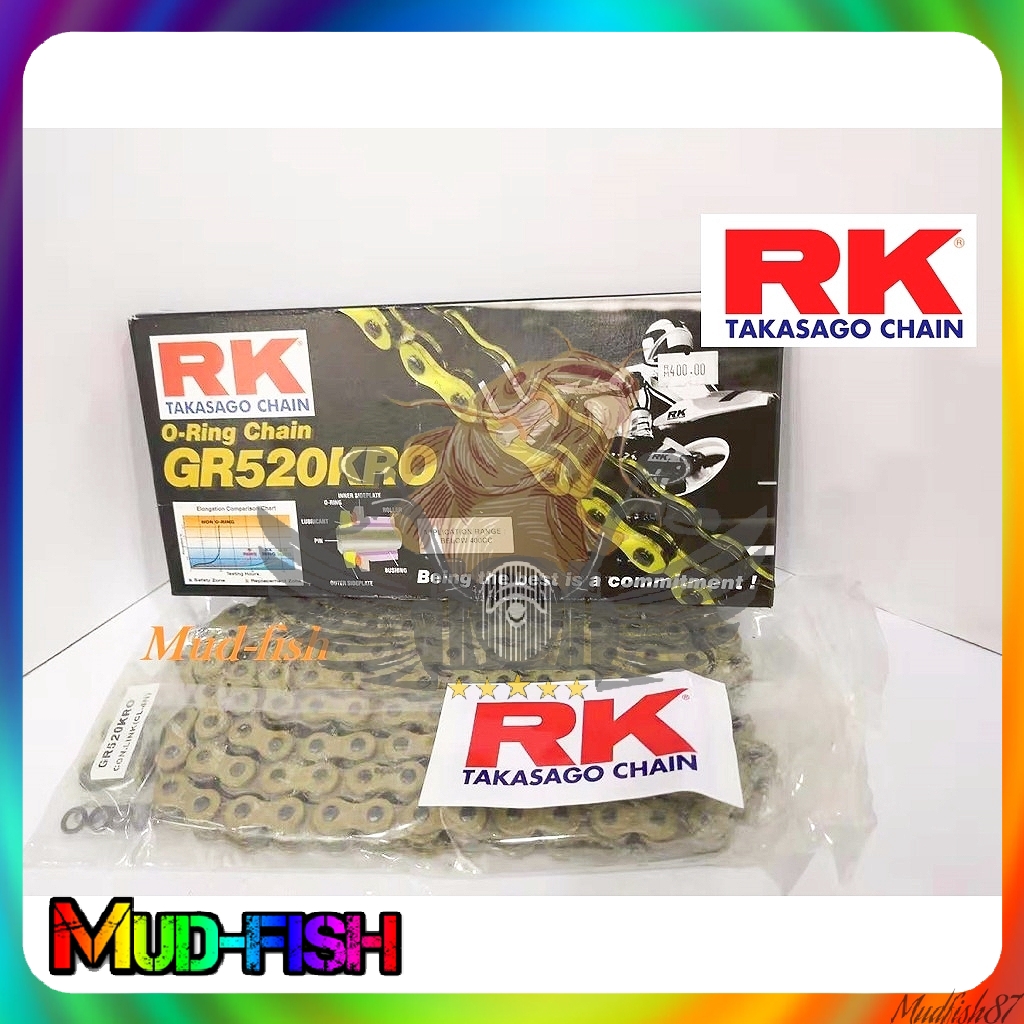 RANTAI RK GOLD O-RING CHAIN GR520 KRO X 120L 114L 520 KLO 120L | Shopee ...