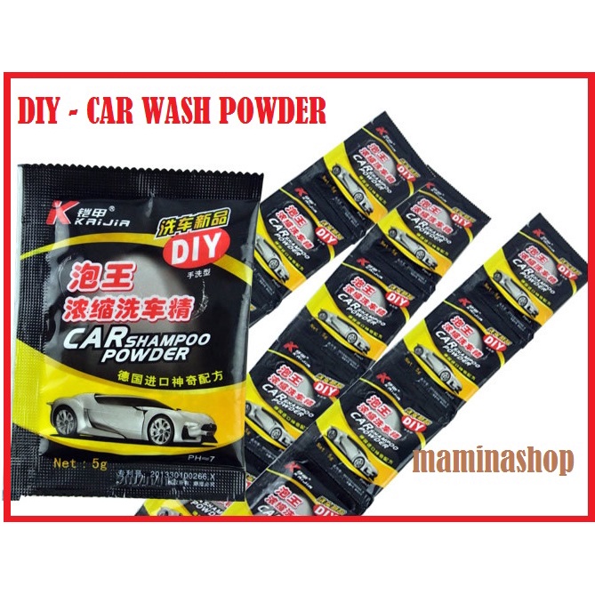5gram> DIY Car Wash Shampoo Powder Bubble King Car Wash Powder Foam To