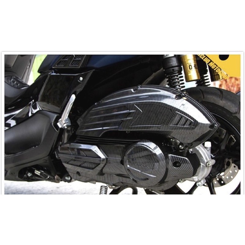 YAMAHA NVX 155 V2 VVA 2021 AEROX 155 AIR-FITER BELTING ENGINE COVER CARBON .