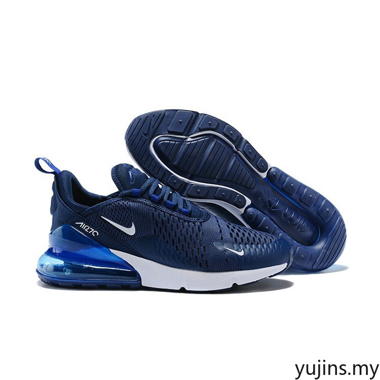 nike air max 270 navy blue women's running shoes