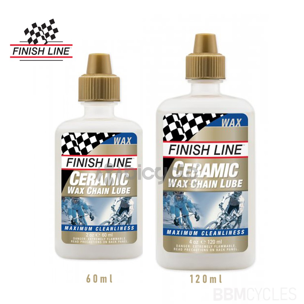 Finish Line Ceramic Wax Chain Lube bicycle premium chain lubes 60ml