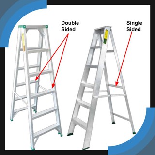 10 Kaki Langkah Aluminium Tangga Lipat Dua Sisi Bangku Tangga Tugas ...