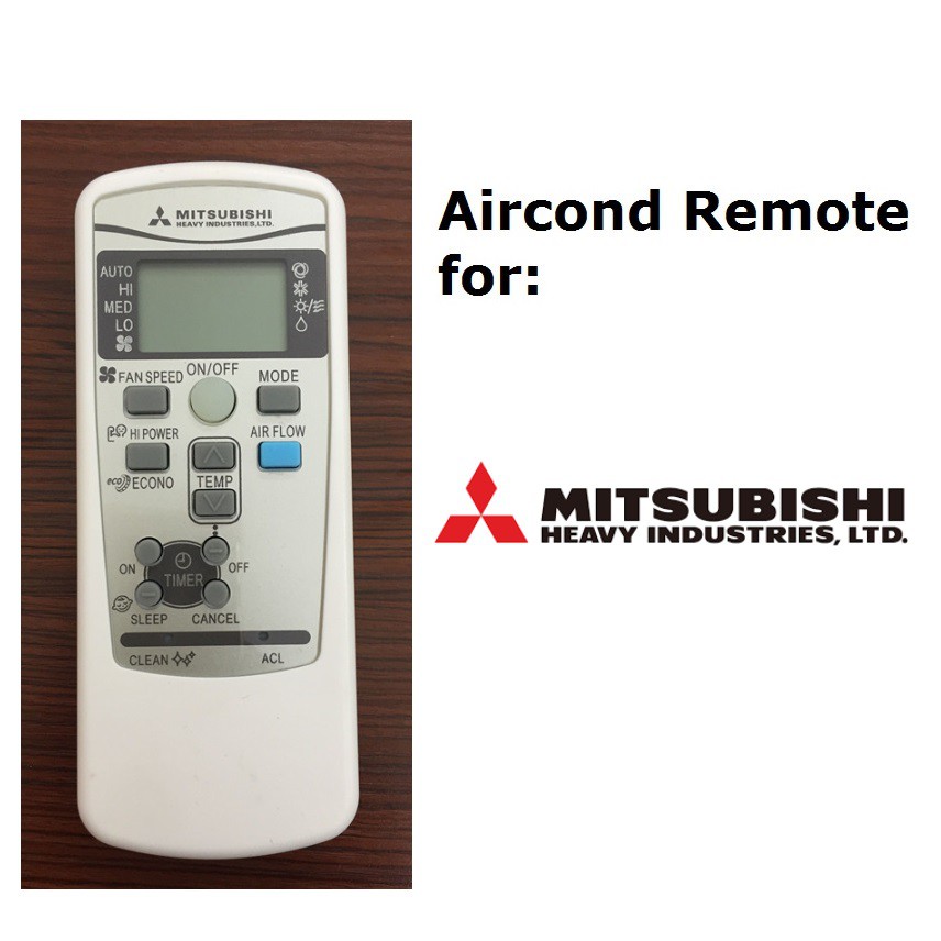 Mitsubishi heavy industries aircond remote control Shopee Malaysia