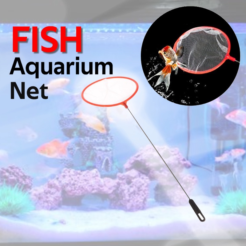 Fishing Tank Net Plastic Round Thin Fish Shrimp Capture For Aquarium