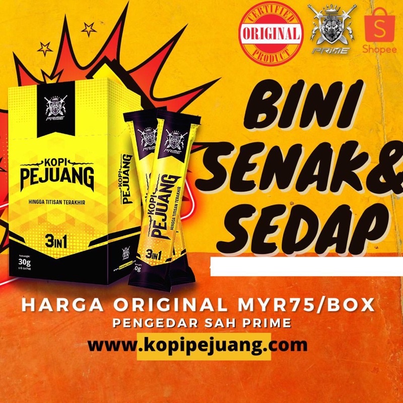 Buy New Kopi Pejuang 100 Original Hq Kopi Tenaga Ubat Kuat Untuk Lelaki Tahan Lama Tongkat Ali Ginseng Seetracker Malaysia