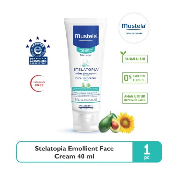 mustela stelatopia emollient cream 40 ml