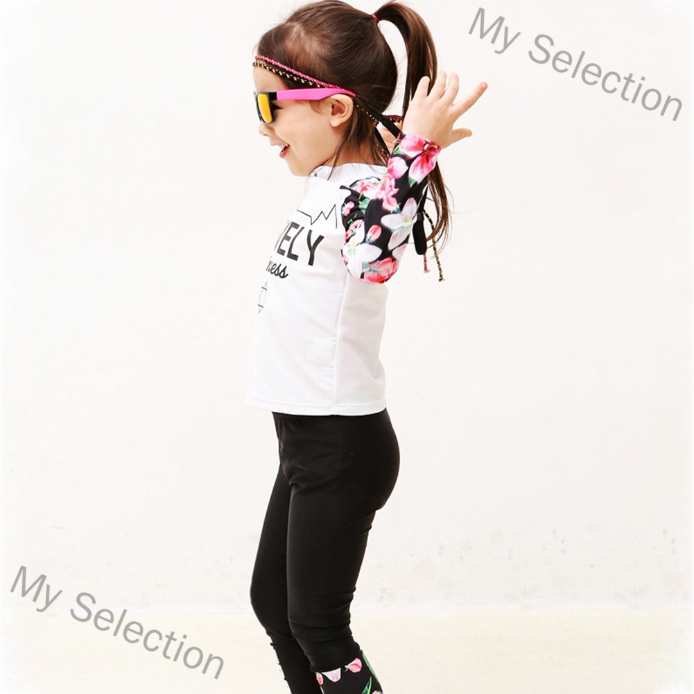 My Selection 2 pcs/set Kids Girls Boys Long-sleeved Swimming Suit Muslim Style Swimsuit