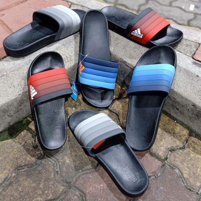 ombre adidas slides