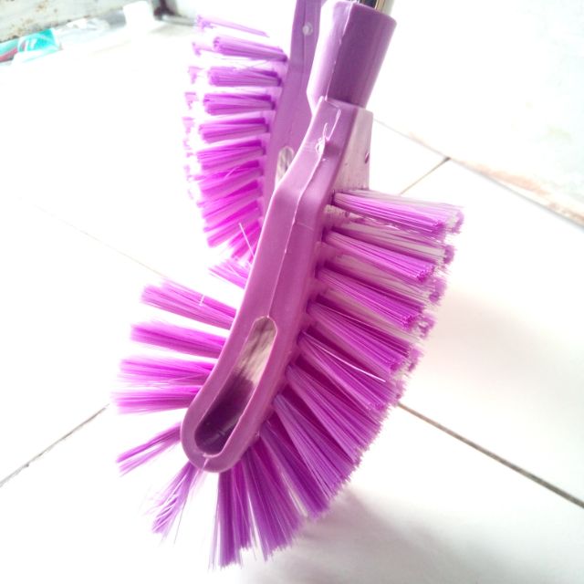 purple toilet brush