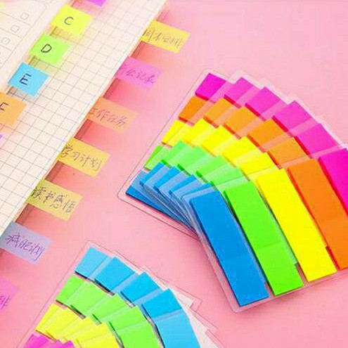 Sticker notes/ pvc sticker notes/ penanda buku/ sticker quran/penanda ...