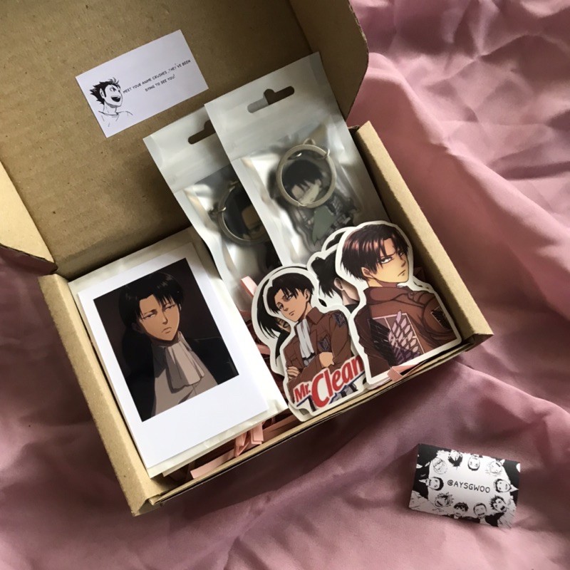 Anime Attack On Titan Gift Set Boxes Levi Eren Mikasa Jean Armin Shopee Malaysia