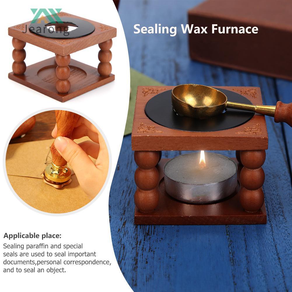 Retro Fire Wax Seal Stamp Metal Wax Stick Sealing Wax Furnace Stove Pot Part Set