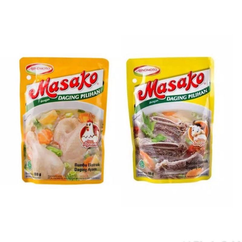 Ready Masako Ayam Masako Sapi 100gram 500gram Ajinomoto Bubuk Perasa