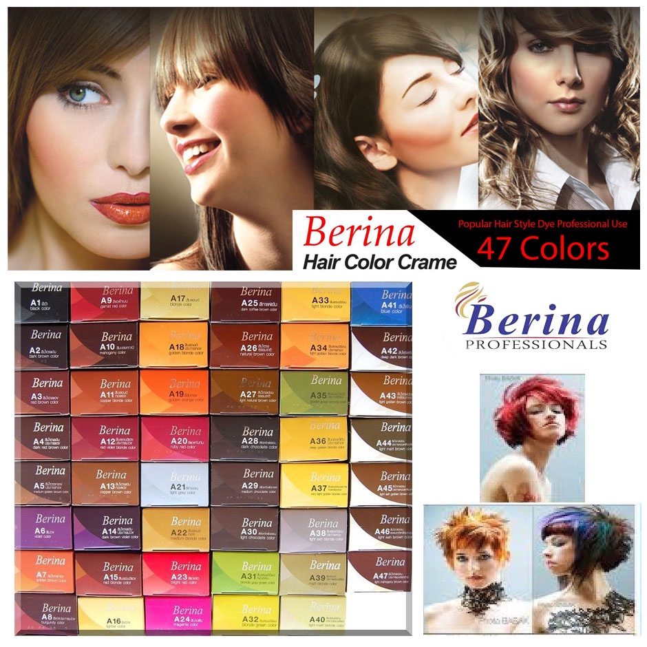 Berina Berina A1 - A47 Hair Dye 60ml Hair Dye | Shopee Malaysia