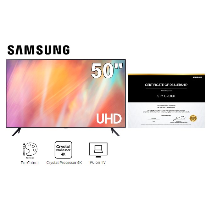 Samsung Ua-50au7000kxxm Uhd 4k Uhd Smart Tv 