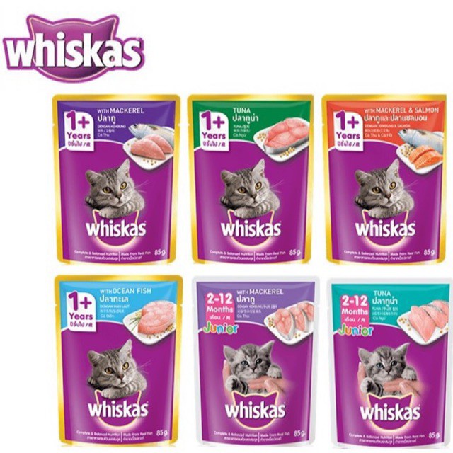 PROMO WHISKAS Cat Pouch Makanan Kucing Basah murah Cat Wet Food 