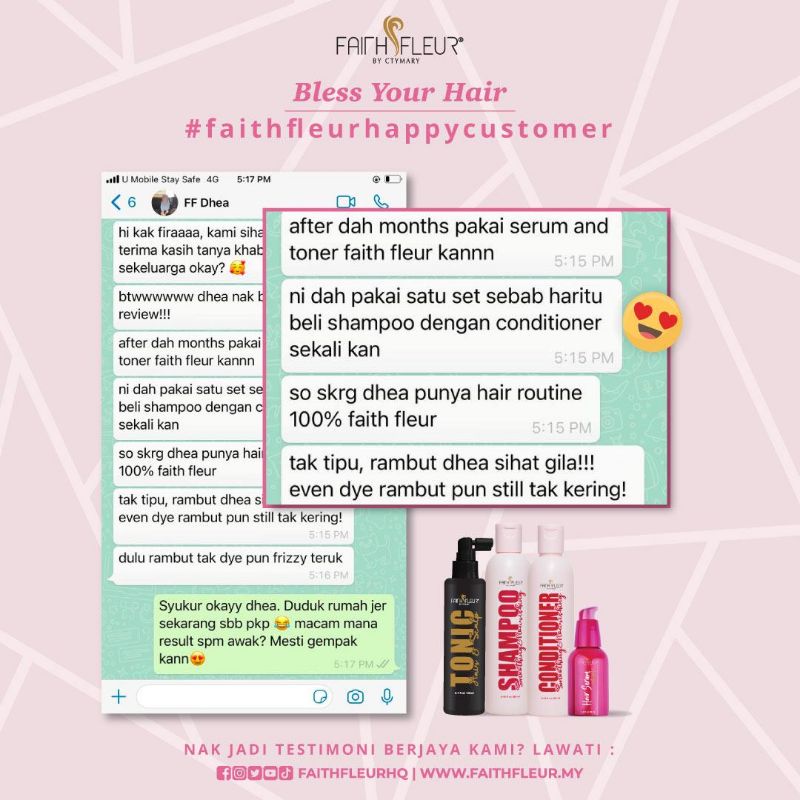 Buy Faith Fleur Set Primadona Shampoo Conditioner And Serum Seetracker Malaysia