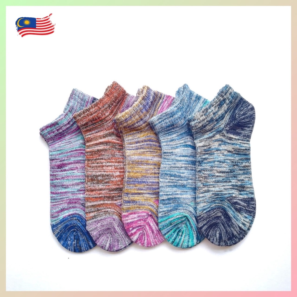 [Ready Stock] 1 pair Korea Fashion Invisible Cotton Socks /Stokin Stoking Bawah buku lali