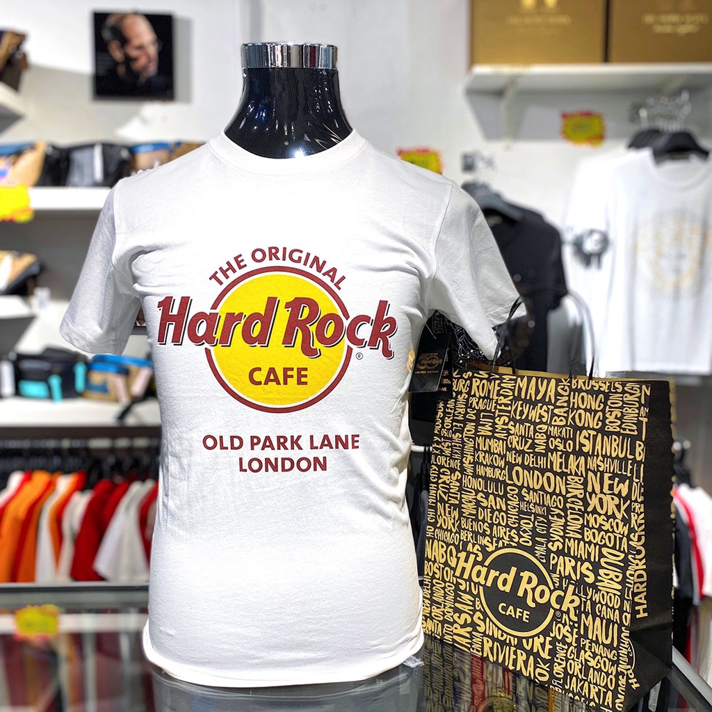 (Ready Stock) Tshirt Hard Rock Cafe Free Paper Bag + Free Keychain