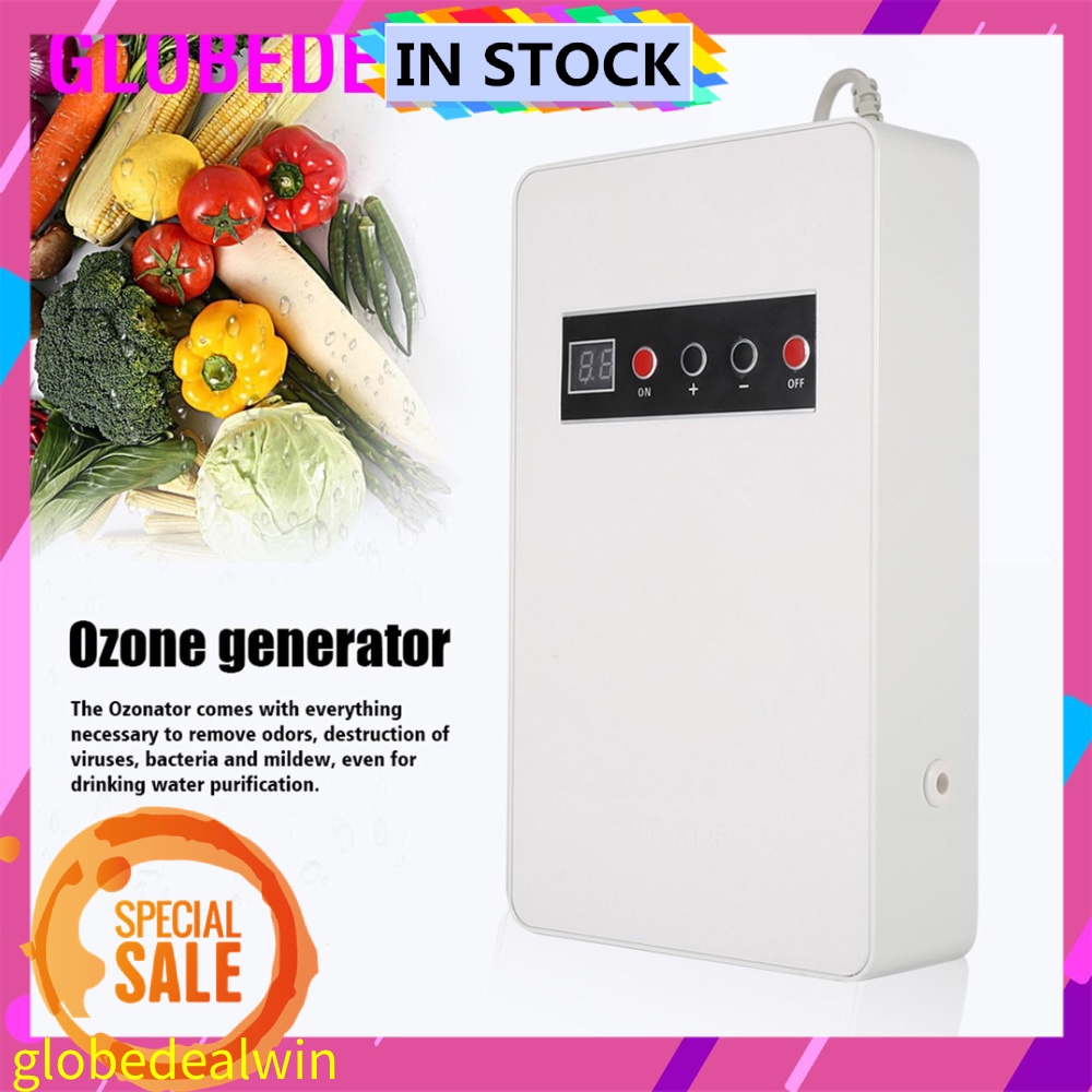 Ozonator Ozone Generator and Air Purifier Cleaner Sterilizer for Water Fruits Vegetables 600mg/h 