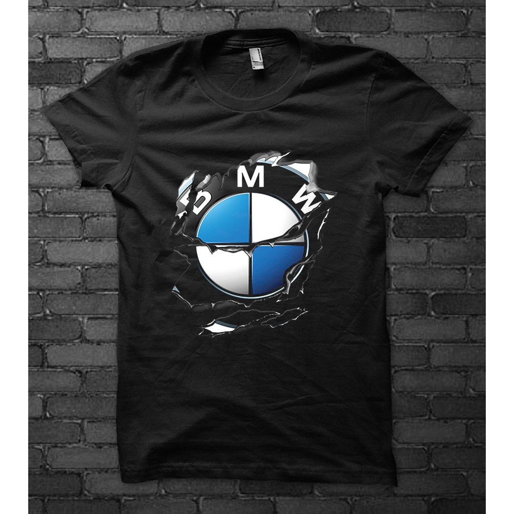 Bmw Logo Ripped Petrolhead T Shirt Fashion Tee Mens Gift Present Top S Xxl Shopee Malaysia