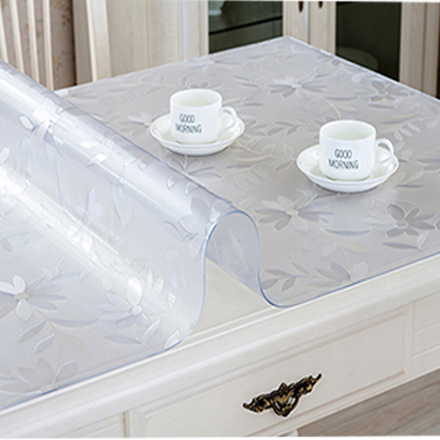 Pvc Tablecloth Transparent 1mm Rectangle Table Cover Protector