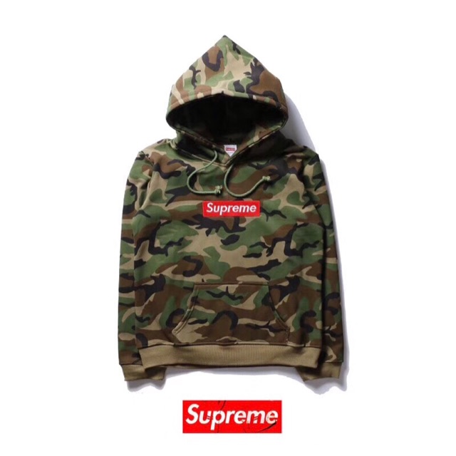 supreme camouflage hoodie