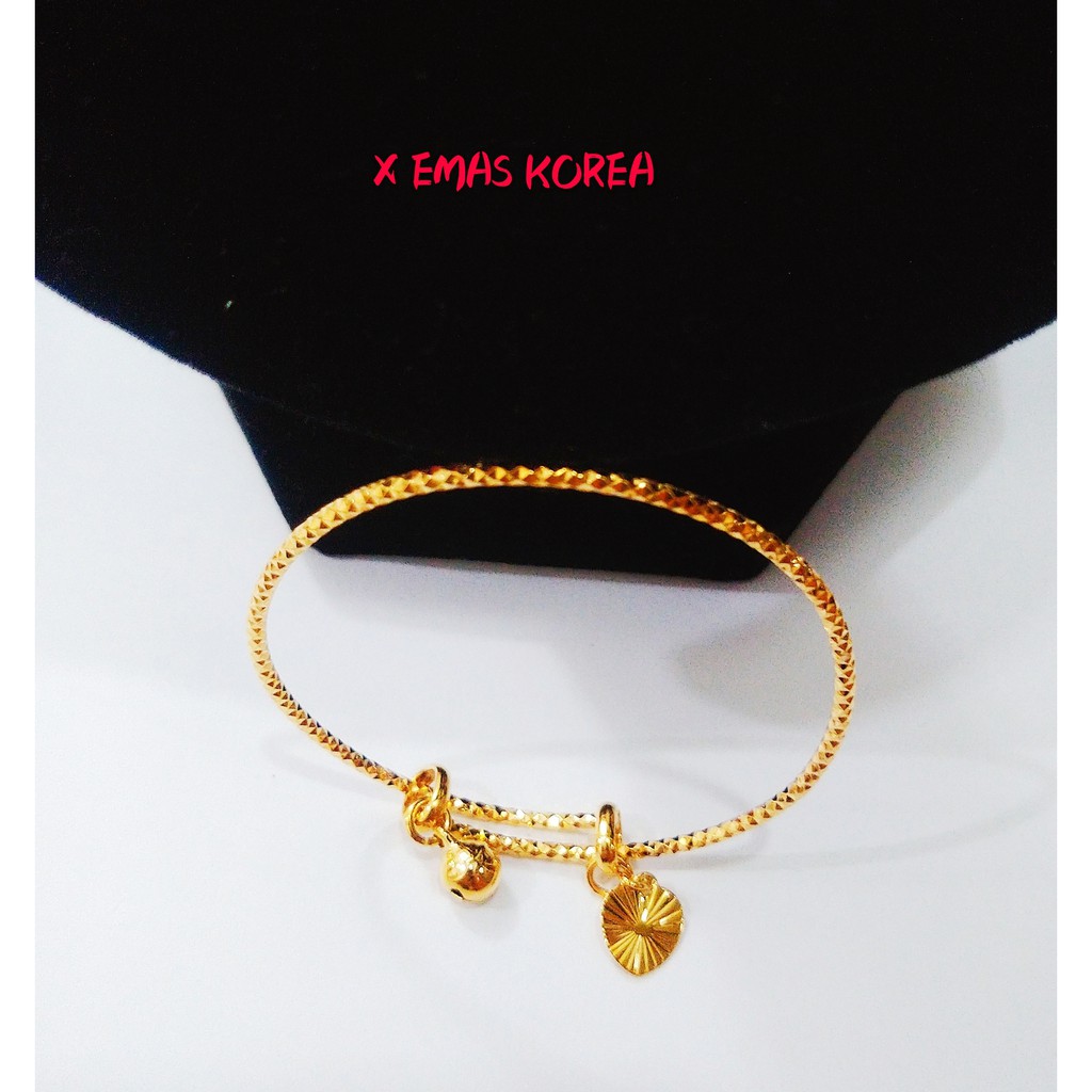  Gelang  minggu budak  adjusted EMAS  KOREA Jewellery bangle 