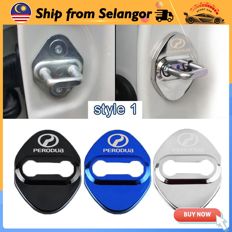 4pcs/set Perodua Car Door Lock Protection Cover Door Latch MYVI ARUZ