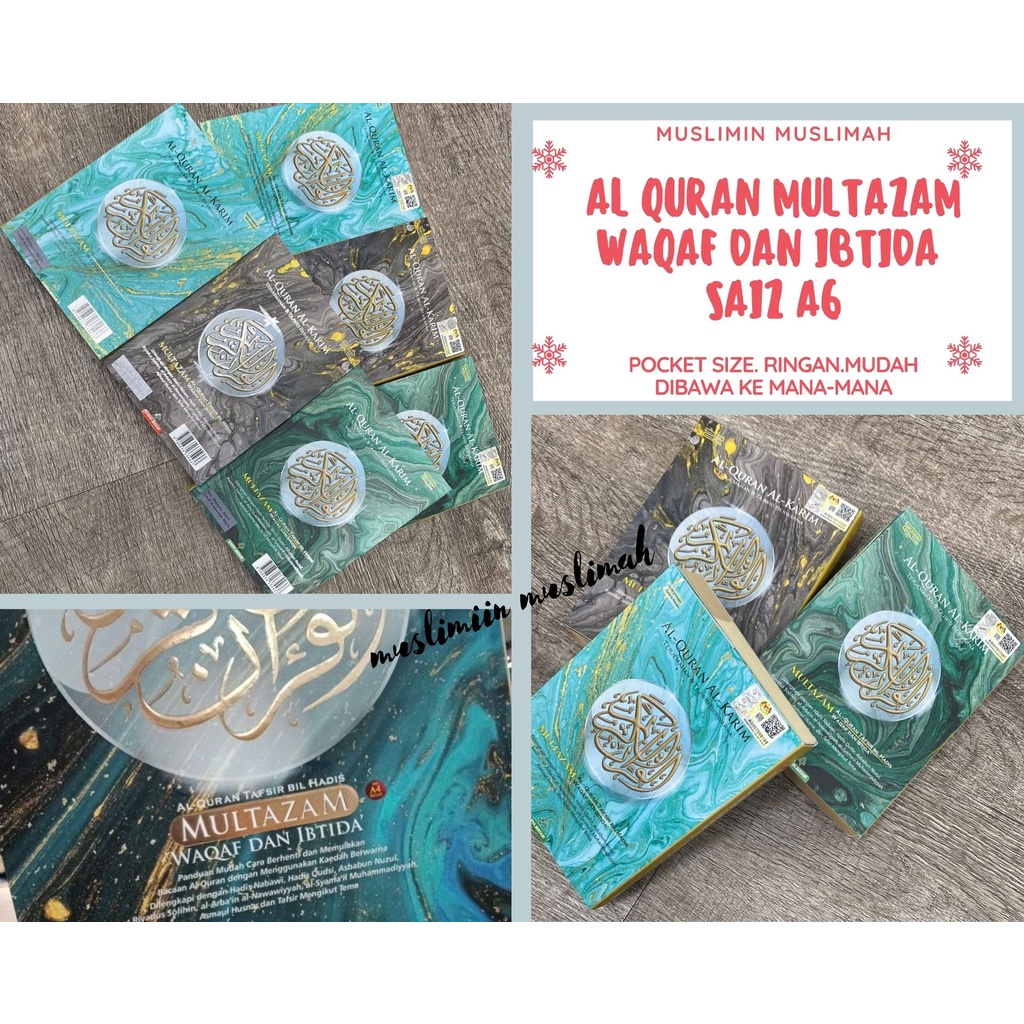 AL QURAN MULTAZAM WAQAF DAN IBTIDA SAIZ A6 | Shopee Malaysia