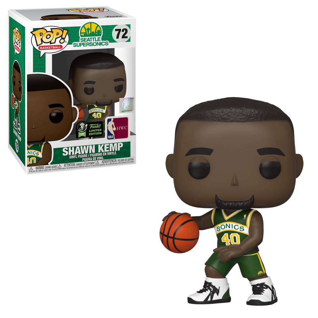 Funko Pop Vinyl Figure Number 72 Shawn Kemp NBA Seattle SuperSonics Power  Forward 2020 ECCC Limited Exclusive Edition | Shopee Malaysia