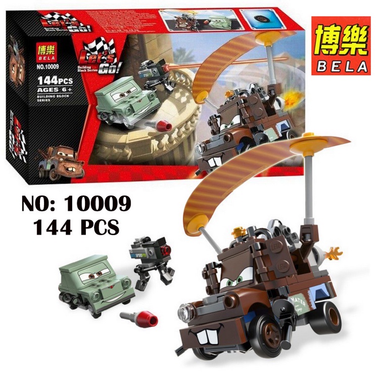 [BELA] Bela Blocks 10009 Let Go Cartoon Cars Agent Mater Escape Bricks 144 PCS Blocks Set