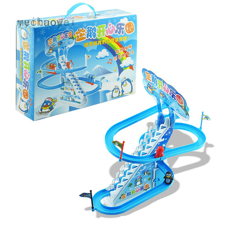 penguin climbing stairs toy