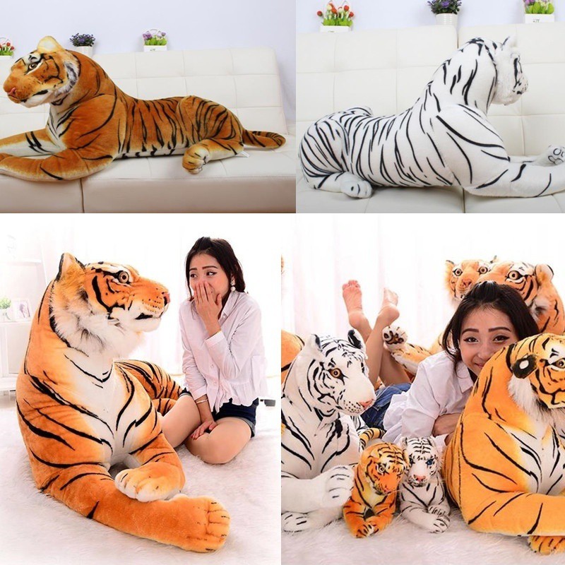 large stuffed leopard