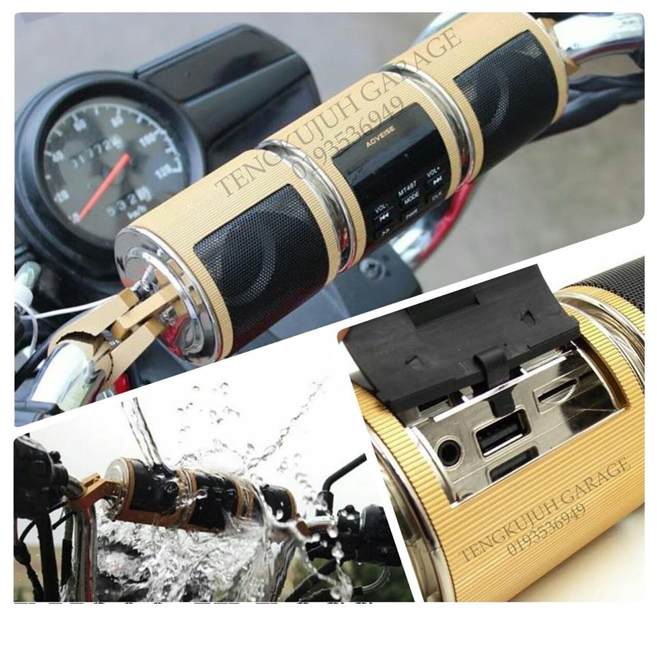 MOTORCYCLE WATERPROOF BLUETOOTH MP3 PLAYER | Shopee Malaysia