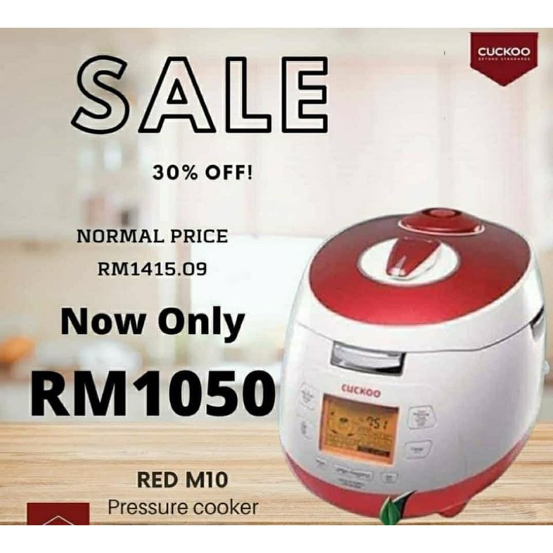 Readystock Cuckoo Pressure Multicooker M10