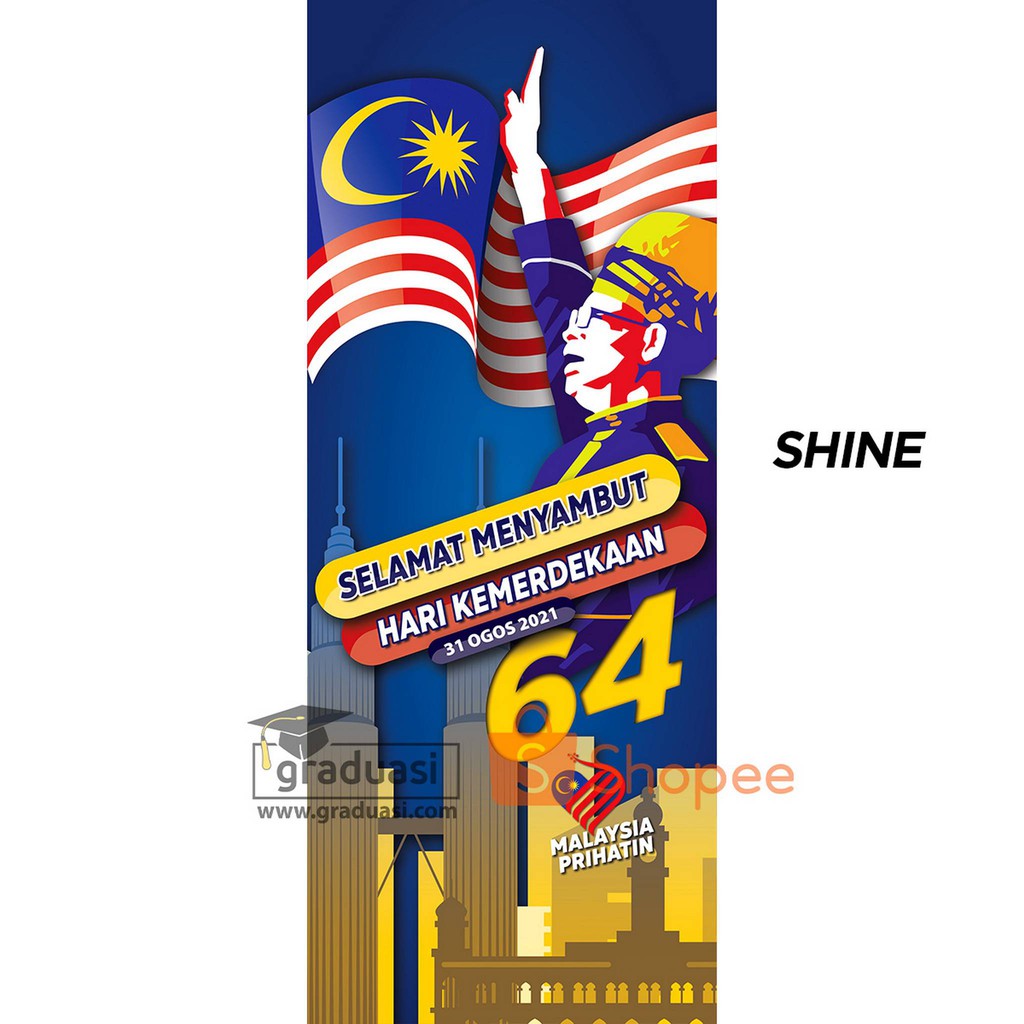 Bunting Sambutan Hari Kebangsaan Kemerdekaan 2021 Malaysia Prihatin 2 X 5 Ft Btg Shopee Malaysia