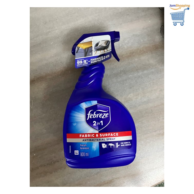 Febreze 2in1 Antibacterial Disinfectant Spray Fresh Breeze (800 ml