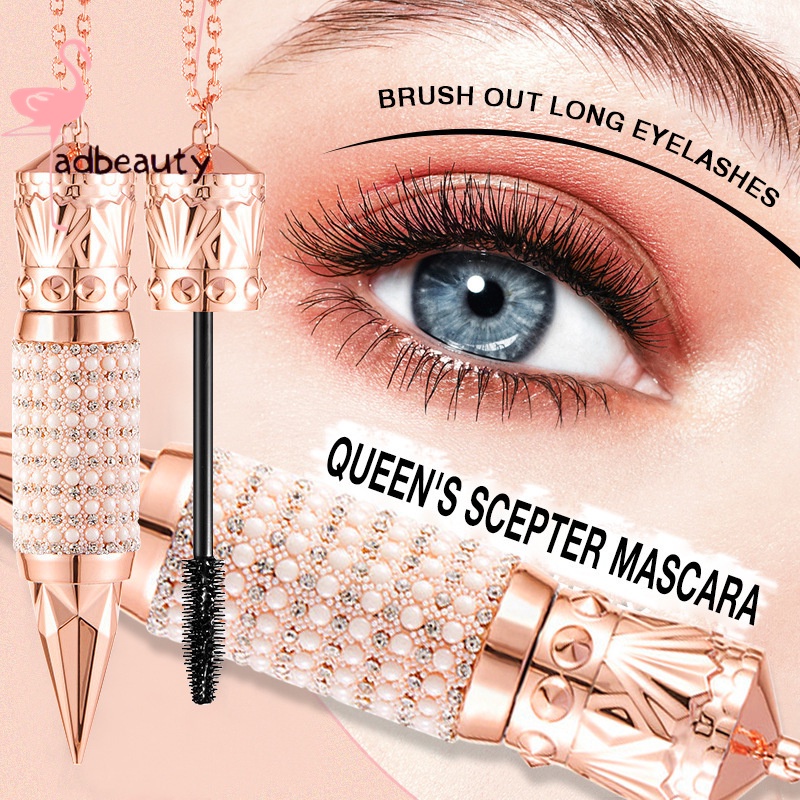 Queen's Scepter Mascara 4D Silk Fiber Lash Lengthening and Thick Mascara Waterproof  Long Lasting Mascara Eye Makeup