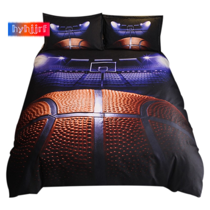 Basketball Printed Bedding Sets Duvet Cover Set 3pcs Bed Set Twin Double Queen Size Bed Linen Bedclo