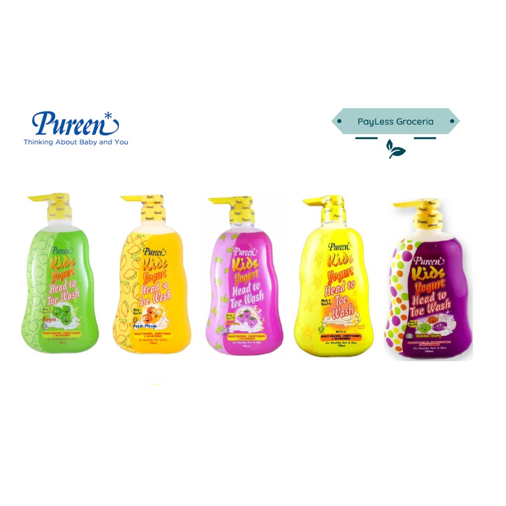 pureen yogurt head toe wash