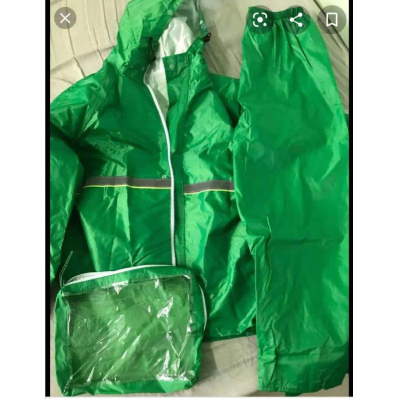 🔥HOT🔥 New Original GRAB Rain Jacket / GRABFOOD Full set rain coat&pant