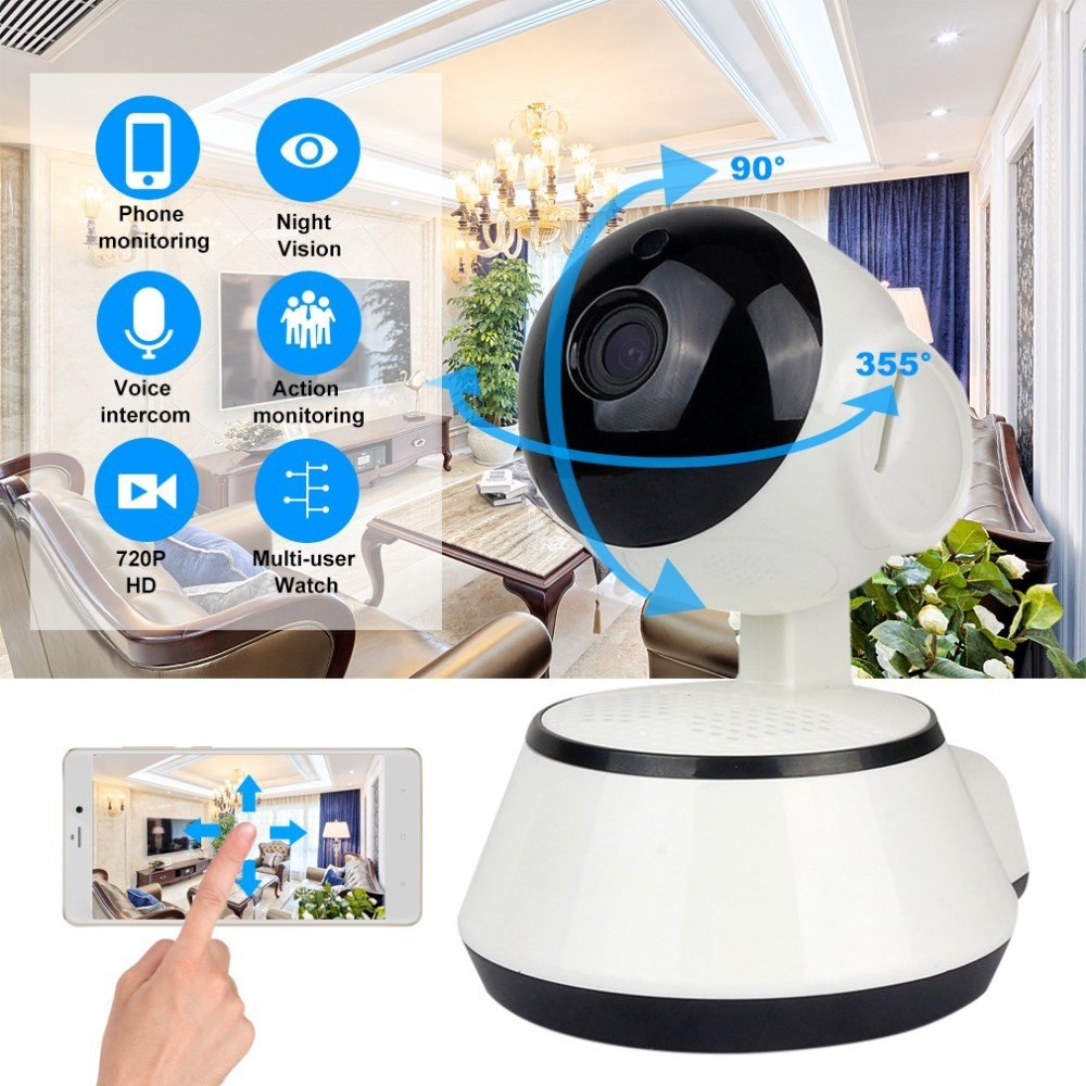 Hd Home Security Ip Camera Wireless Smart Wifi Camera Audio Record Surveillance Baby Monitor Cctv Camera Shopee Malaysia