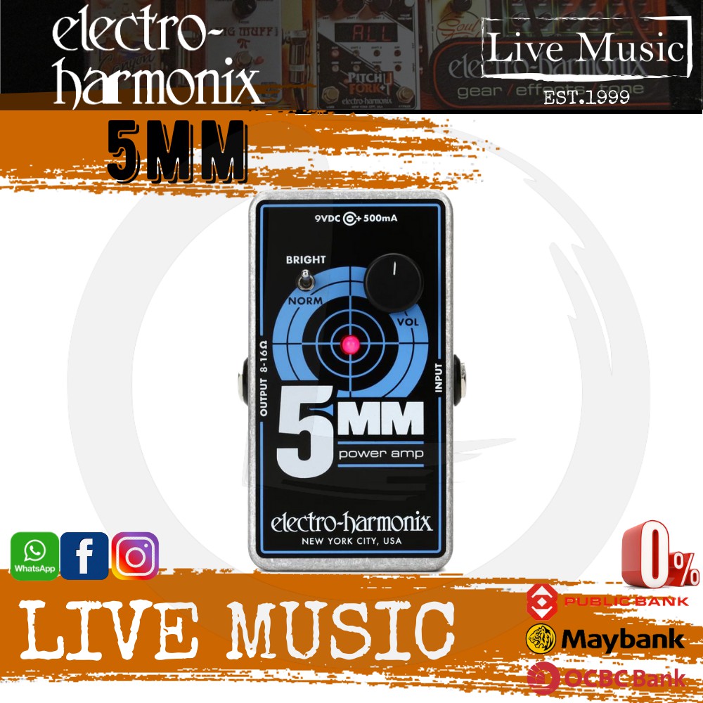 Electro-Harmonix 5MM Power Amplifier Pedal (Electro Harmonix/EHX) | Shopee Malaysia Electro-Harmonix 5MM Power Amplifier Pedal (Electro Harmonix/EHX) | Shopee Malaysia