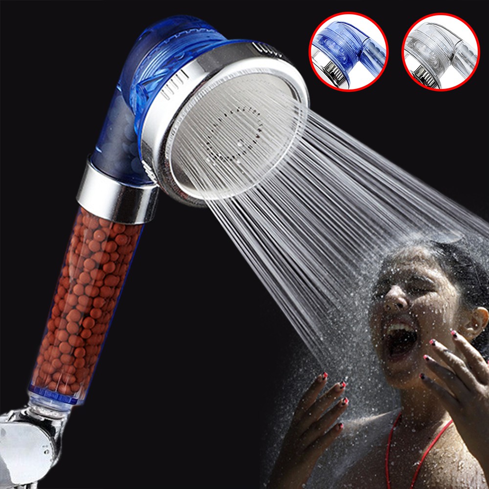 High Pressure Turbo Shower Head Bathroom Powerful Energy Water Saving Filter 