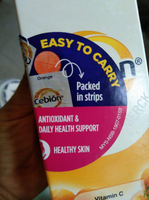 Cebion Vitamin C 500mg 3 x 30's  Shopee Malaysia